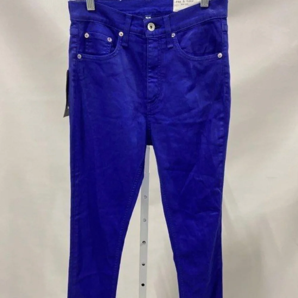 rag & bone High Rise Ankle - Coated Blue - Picture 2 of 7